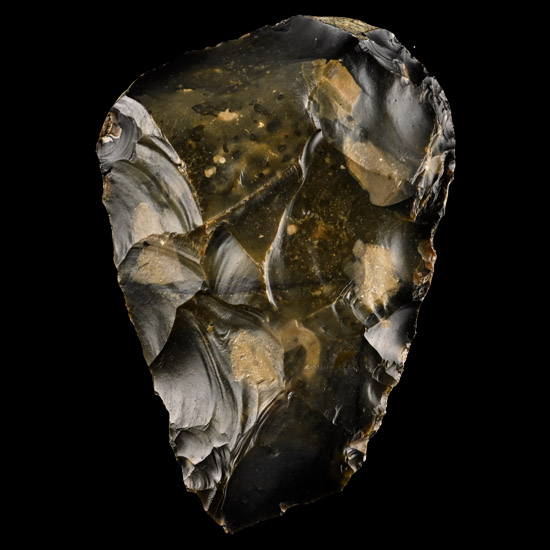 Stone Age Acheulean Knapped Flint Handaxe