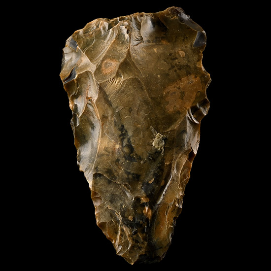 Stone Age Acheulean Knapped Flint Hand Axe