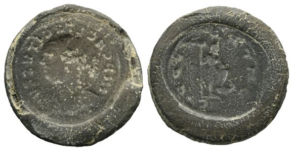 Roman Imperial, Tacitus and Gallienus Terracotta Forgers Casting Mould.