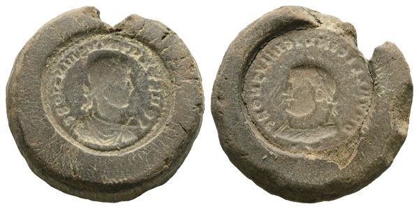 Roman Imperial, Licinius II Terracotta Forgers Casting Mould.