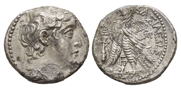 Seleukid Empire, Demetrios II Nikator AR Tetradrachm.