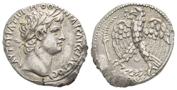 Otho AR Tetradrachm of Antioch, Seleucis and Pieria.