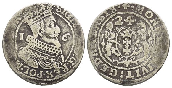Poland. Sigismund III Vasa AR Ort / ¼ Thaler.