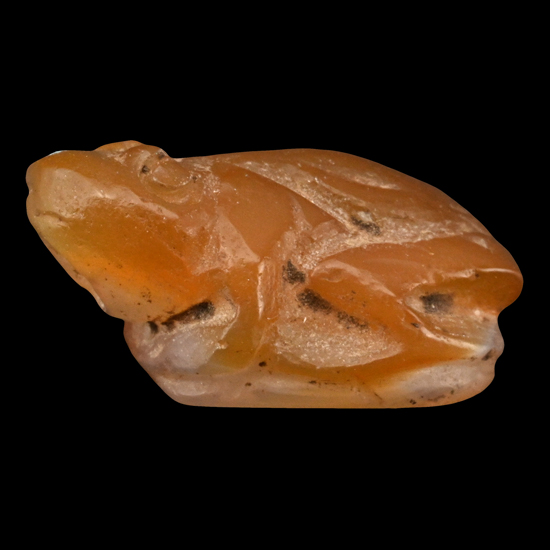 Neo-Babylonian Carnelian Frog Amulet