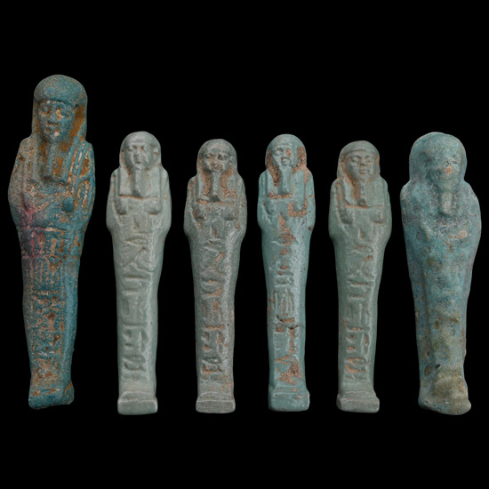 Egyptian Faience Shabti Collection