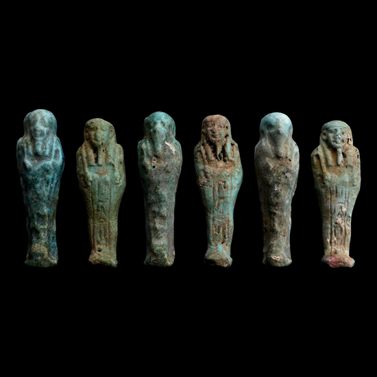 Egyptian Faience Shabti Collection