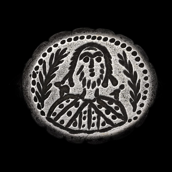 Byzantine Silver Ring with Bust