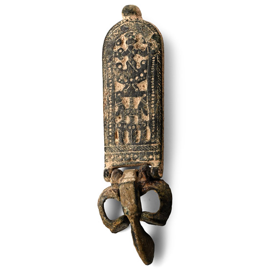 Byzantine Bronze Buckle with Decorative Plate