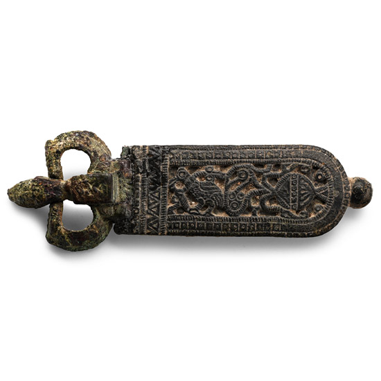 Byzantine Bronze Buckle with Decorative Plate