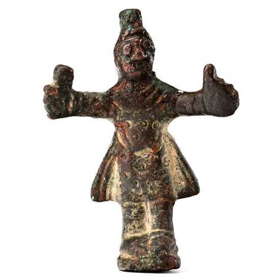 Roman Bronze Priest Statuette