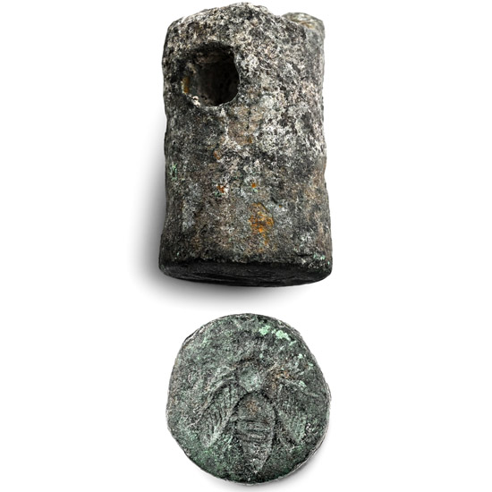 Greek Die with Ephesus Bee