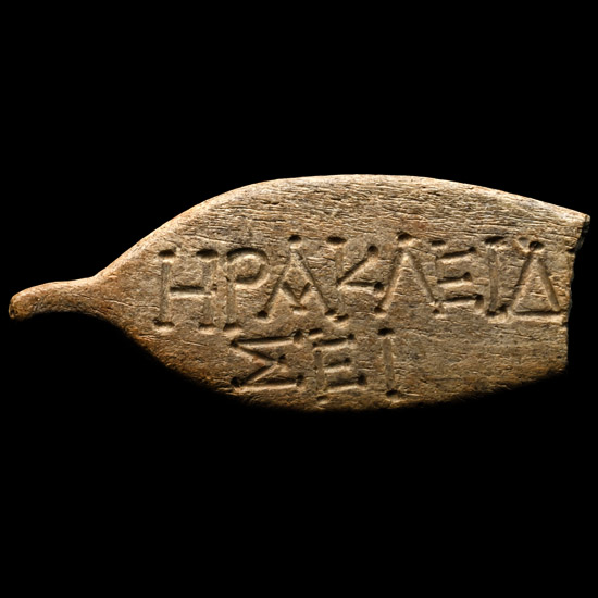 Greek Inscribed Bone Plaque