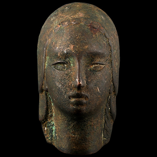 Phoenician Bronze Head