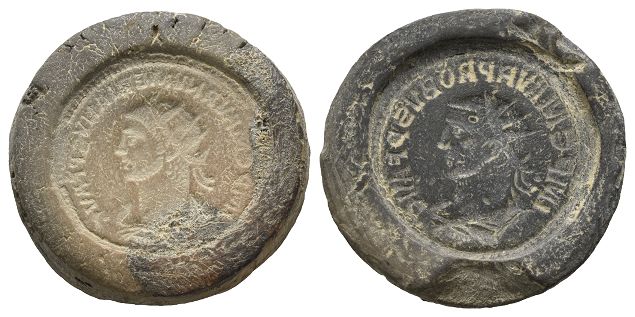 Roman Imperial, Probus and Numerian Terracotta Forgers Casting Mould.
