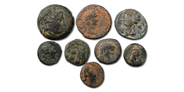 Group of Eight [8] Greek AE Coins.