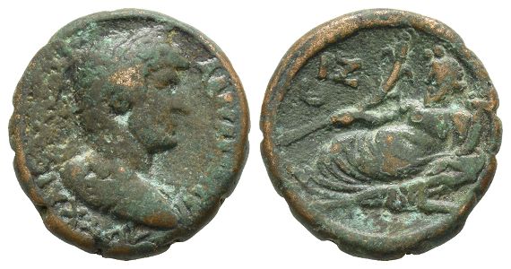 Hadrian BI Tetradrachm of Alexandria, Egypt.