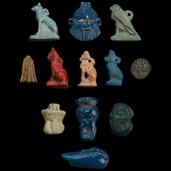 Egyptian Faience Amulet Collection