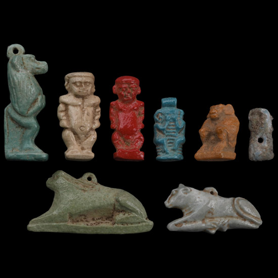 Egyptian Faience Amulet Collection