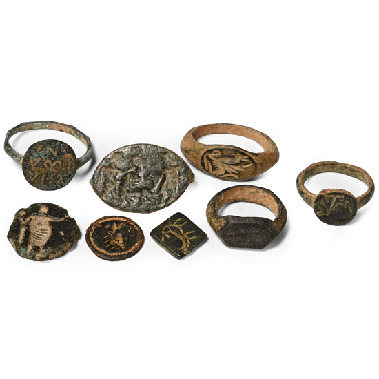Greek, Roman and Western Asiatic Bronze Ring and Bezel Collection