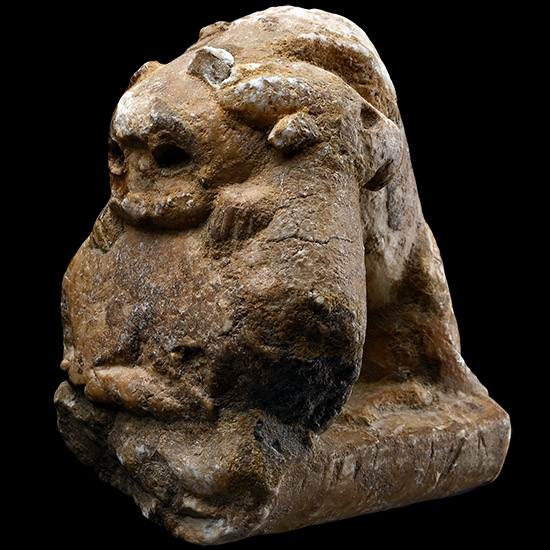 Sumerian Stone Statue Fragment
