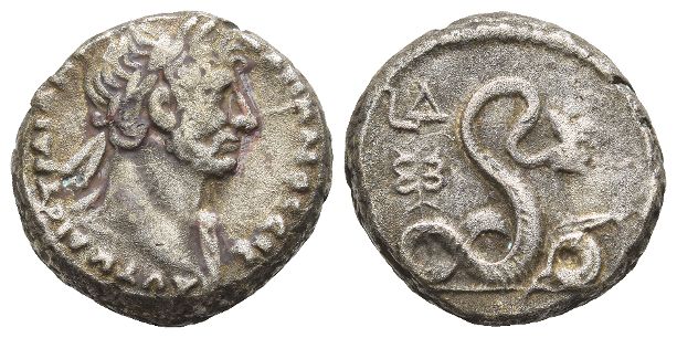 Hadrian BI Tetradrachm of Alexandria, Egypt.