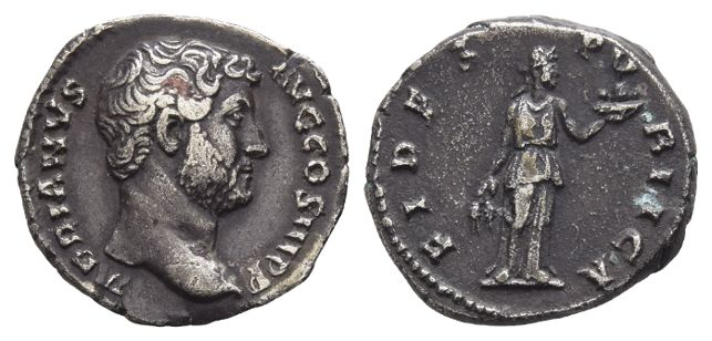 Hadrian AR Denarius.