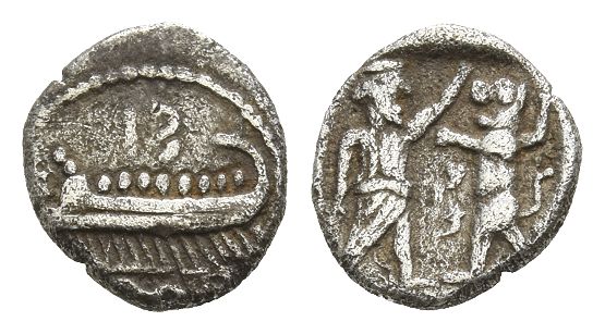Phoenicia, Sidon. Uncertain Ruler AR Sixteenth Shekel.
