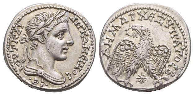 Caracalla BI Tetradrachm of Laodicea ad Mare, Seleucis and Pieria.
