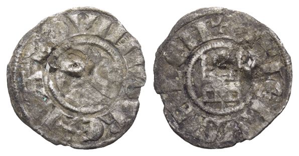 Crusaders. Latin Kingdom of Jerusalem, Baldwin III(?) BI Denier.