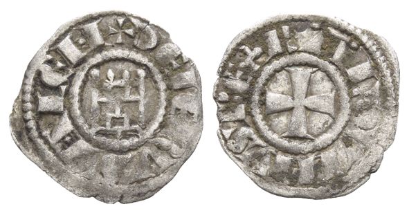 Crusaders. Latin Kingdom of Jerusalem, Baldwin III BI Denier.