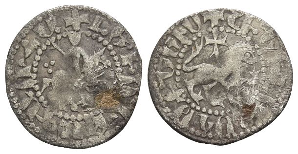 Armenia. Cilician Armenia, Levon III AR Takvorin.