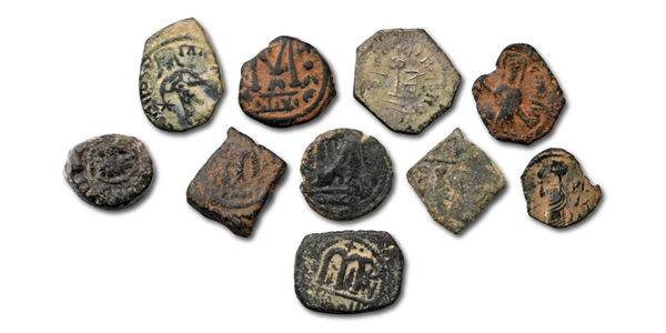 Group of Ten [10] Byzantine and Other AE Coins.