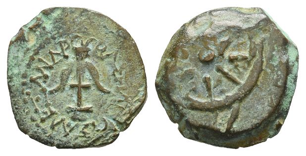 Judaea. Hasmoneans, Alexander Jannaios (Yehonatan) AE Prutah.