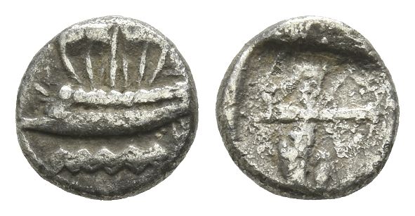 Phoenicia, Sidon. Uncertain king AR 1/16 Shekel.