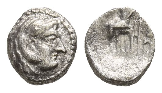 Kingdom of Macedon, Alexander III AR Obol.