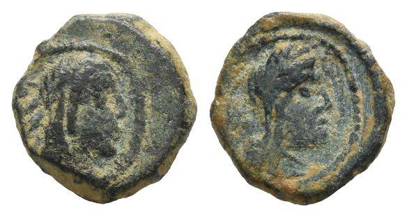 Nabataea, Syllaios(?), Usurper AE 12mm.