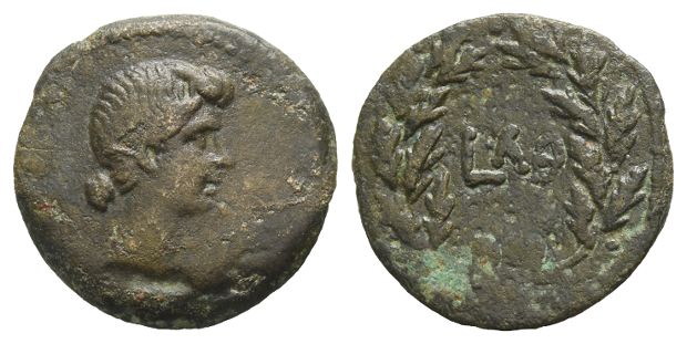 Julia Augusta (Livia) AE Diobol of Alexandria, Egypt.