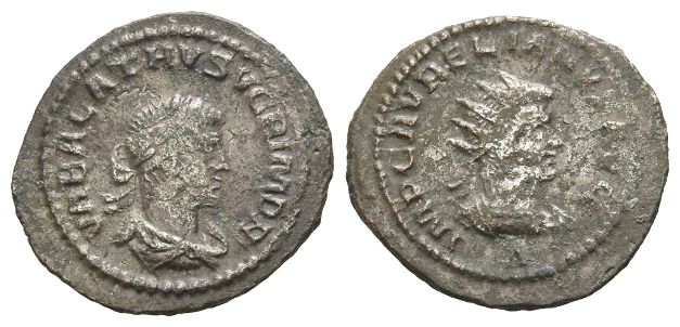 Aurelian, with Vabalathus BI Antoninianus.