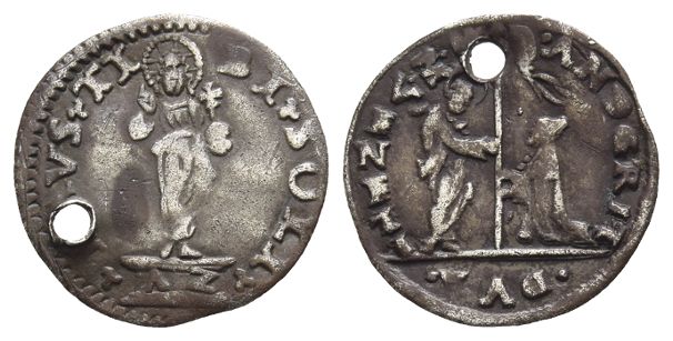 Italian States, Venezia (Venice, Republic). Doge Andrea Gritti AR 4 Soldi Nouvo Tipi.