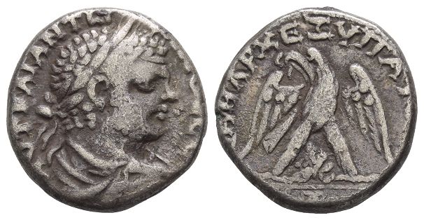 Caracalla BI Tetradrachm of Aelia Capitolina (Jerusalem), Judaea.