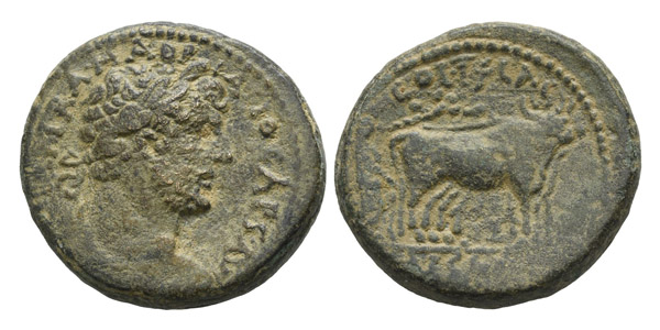 Hadrian AE 31mm of Caesarea Maritima, Judaea.