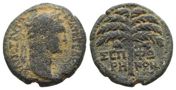 Trajan AE 23mm of Sepphoris, Judaea.