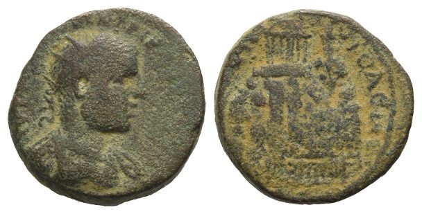 Volusian AE 19mm of Neapolis, Judaea.