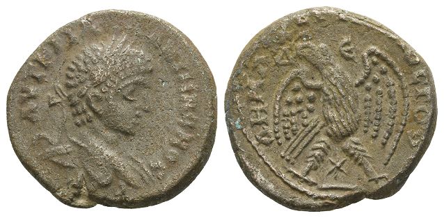 Elagabalus BI Tetradrachm of Antioch, Seleucis and Pieria.