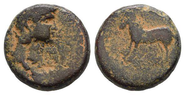 Nero AE 18mm of Antiochia ad Hippum, Decapolis.