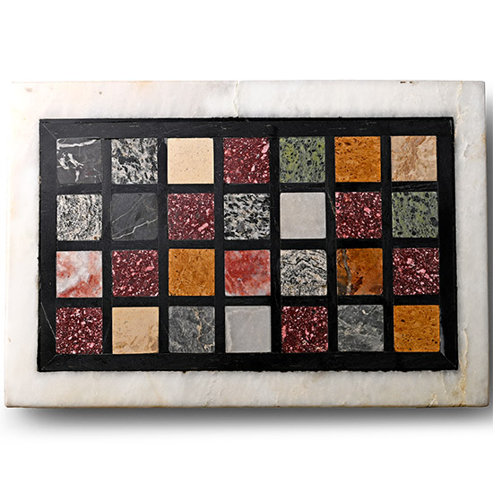 Grand Tour Marble Specimen Panel