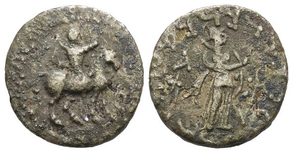 Indo-Scythians, Azes AR Tetradrachm.