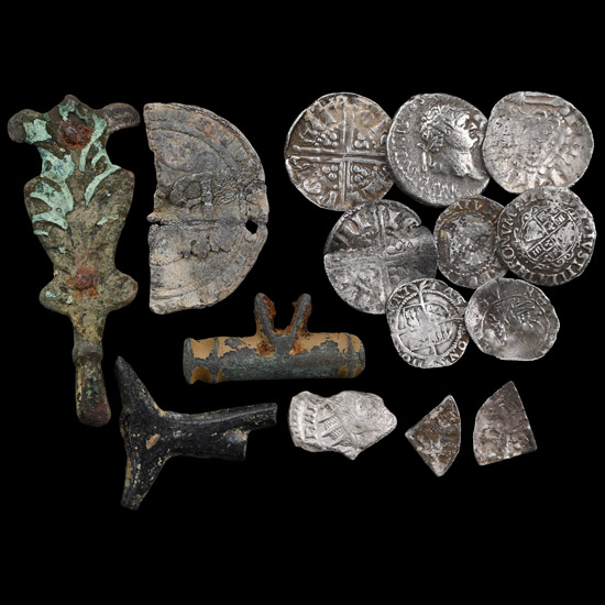 Roman to Post Medieval Coin and Artefact Group
