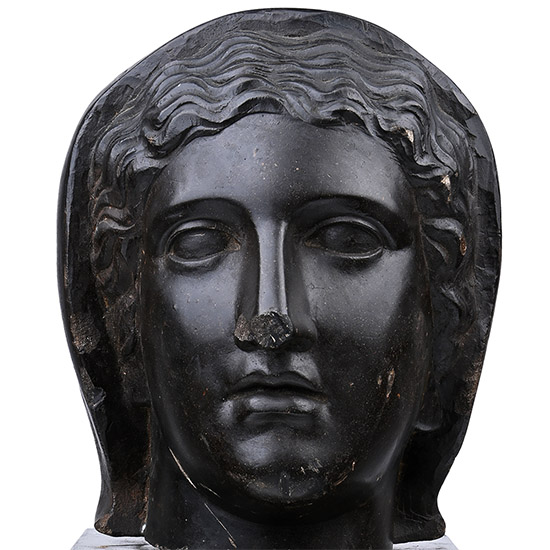 Stone Head of a Goddess