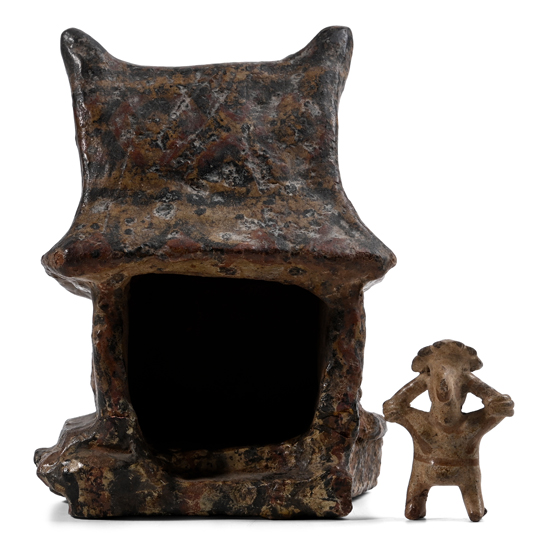 Nayarit Culture Terracotta Model of a House